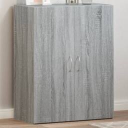 Berkfield Home File Cabinet Grey Sonoma 60x32x77.5 cm Engineered Wood - thumbnail 2