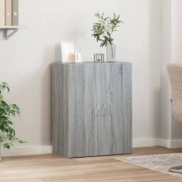 Berkfield Home File Cabinet Grey Sonoma 60x32x77.5 cm Engineered Wood - thumbnail 3