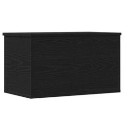 Berkfield Home Storage Box with Lid Black Oak 60x35x35 cm Engineered Wood - Size: 60 x 35 x 35 cm - thumbnail 6