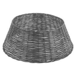 VFM e-Store Christmas Tree Skirt Decoration 70cm x 70cm Grey X 1 - Size: 70 cm x 70 cm - thumbnail 1