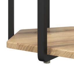 Berkfield Home End Tables Artisan oak Engineered wood, Metal Medium Coffee Table in Brown - thumbnail 7