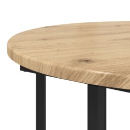 Berkfield Home End Tables Artisan oak Engineered wood, Metal Medium Coffee Table in Brown - thumbnail 6