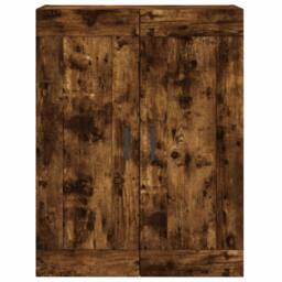 Berkfield Home Wall Mounted Cabinet Smoked Oak 69.5x34x90 cm Engineered Wood in Brown - thumbnail 6