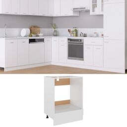 Berkfield Home Oven Cabinet White 60x46x81.5 cm Engineered Wood - thumbnail 1