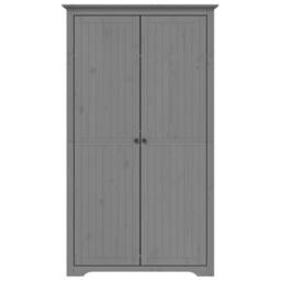 Berkfield Home Wardrobe BODO Grey 101x52x176.5 cm Solid Wood Pine - thumbnail 3