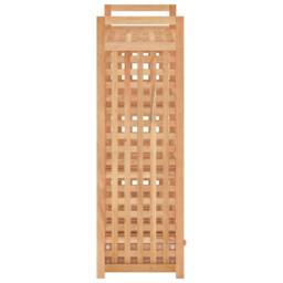 Berkfield Home Shoe Rack with Drawer 70x27x81 cm Solid Wood Walnut in Brown - Size: 70 x 27 x 81 cm - thumbnail 6