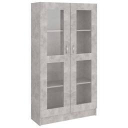 Berkfield Home Vitrine Cabinet Concrete Grey 82.5x30.5x150 cm Engineered Wood