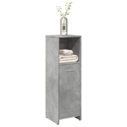 Berkfield Home Bathroom Cabinet Concrete Grey 30x30x95 cm Engineered Wood - Size: 30 x 30 x 95 cm - thumbnail 1
