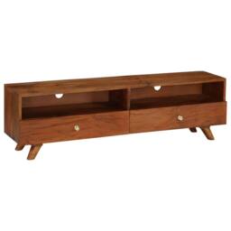 Berkfield Home TV Cabinet Solid Reclaimed Wood 140x30x40 cm in Brown - Size: 140 x 30 x 40 cm - thumbnail 8