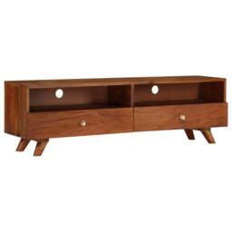 Berkfield Home TV Cabinet Solid Reclaimed Wood 140x30x40 cm in Brown - Size: 140 x 30 x 40 cm - thumbnail 9