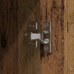 Berkfield Home Highboard Old Wood 60 x 32 x 153 cm - made from engineered wood in Brown - thumbnail 9