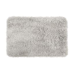 Allure Bath Fashions Shaggy Microfibre Non Slip Bath Mat 40 x 60cm in Light Grey - Size: 40 x 60 cm - thumbnail 2
