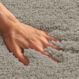 Allure Bath Fashions Shaggy Microfibre Non Slip Bath Mat 40 x 60cm in Light Grey - Size: 40 x 60 cm - thumbnail 6