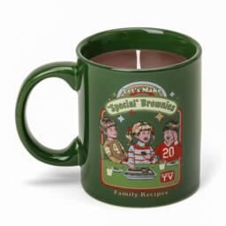 Steven Rhodes Lets Make Special Brownies Green Mug Candle with Brownie Scent - Size: Medium - thumbnail 1