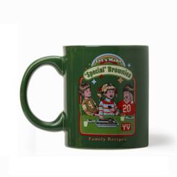Steven Rhodes Lets Make Special Brownies Green Mug Candle with Brownie Scent - Size: Medium - thumbnail 3