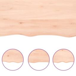 Berkfield Home Wall Shelf 60x40x(2-6) cm Untreated Solid Wood Oak in Natural - thumbnail 5