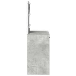 Berkfield Home Dressing Table with LED Lights¬†Concrete Grey 78, 5x41x135 cm in Light Grey - Size: 5 x 41 x 135 cm - thumbnail 6