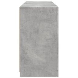 Berkfield Home Sideboard with LED Lights Concrete Grey 123x37x67 cm - Size: 123 x 37 x 67 cm - thumbnail 7