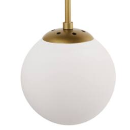 Wyld and Coco Six-Glass Globe Pendant Light Gold - Dining Room Ceiling Light - thumbnail 6