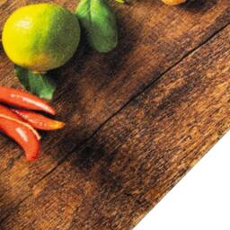 Berkfield Home Kitchen Rug Washable Spices 60x300 cm Velvet in Brown - thumbnail 3