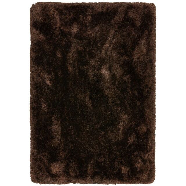 The Rug Shop UK Brown Handmade Modern Plain Polyester Easy To Clean Area Rug - Size: 160 cm x 230 cm