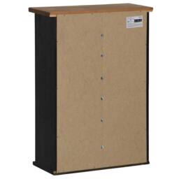 Berkfield Home Hanging Cabinet HALDEN with Sliding Door Black 49x22.5x70 cm Pine - thumbnail 5