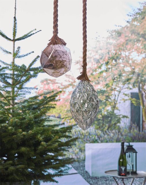 Luxform Hemp Rope Pine Cone Led Battery Light in Brown - image 1