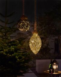 Luxform Hemp Rope Pine Cone Led Battery Light in Brown - thumbnail 2