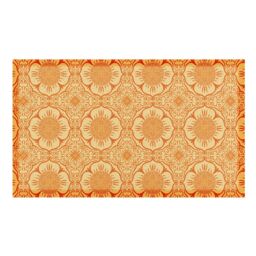 Artsy Mats Orange Floral Pattern Indoor & Outdoor Doormat - 70x40cm - Size: 40 cm x 70 cm - thumbnail 2