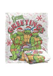 Teenage Mutant Ninja Turtles TMNT Green Greetings Silky Touch Super Soft Throw Blanket 152 X 127 cm in White - thumbnail 2