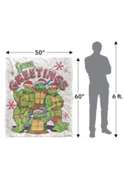 Teenage Mutant Ninja Turtles TMNT Green Greetings Silky Touch Super Soft Throw Blanket 152 X 127 cm in White - thumbnail 5