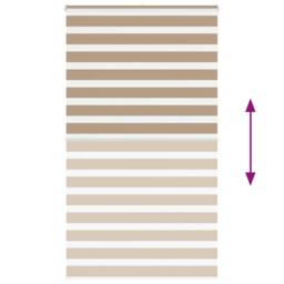 Berkfield Home Elegant Zebra Blind Sand Brown 125x200 cm Fabric Width 120.9 cm P - thumbnail 5