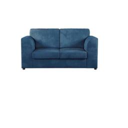 Furniture 786 Hannah Jumbo Cord Full Back 2 Seater Sofa in Mid Blue