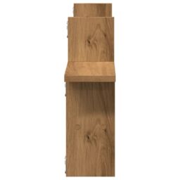 Berkfield Home Wall Shelves 2 pcs Artisian Oak 38x12x38 cm Engineered Wood in Brown - Size: 38 x 12 x 38 cm - thumbnail 5