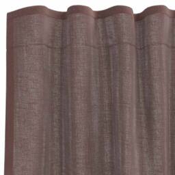 Berkfield Home Voile Curtains with Tab Top 2 pcs Brown - thumbnail 5