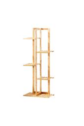 Garden Sanctuary Rustic Wooden Multi-Tiered Potted Plant Stand in Natural - thumbnail 4
