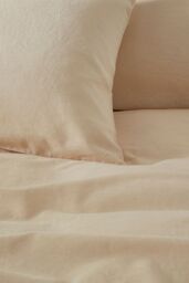 Martex Touch of Linen Housewife Pillowcase Pair in Cream - thumbnail 4