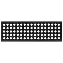 Berkfield Home Stair Treads 5 pcs 25x75 cm Rubber in Black - Size: Medium - thumbnail 2