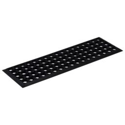 Berkfield Home Stair Treads 5 pcs 25x75 cm Rubber in Black - Size: Medium - thumbnail 4