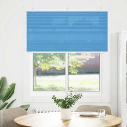 Berkfield Home Pleated Blind Blue 115x100 cm Fabric Width 114.4 cm Polyester