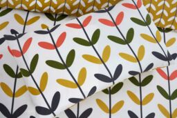 Rapport Home Jules Floral Microfiber Reversible Duvet Cover Set with Pillowcase in Yellow - Size: Double - thumbnail 3