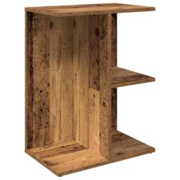 Berkfield Home Bedside Tables 2 pcs Old Wood 46.5x29x61 cm Engineered Wood in Brown - thumbnail 5