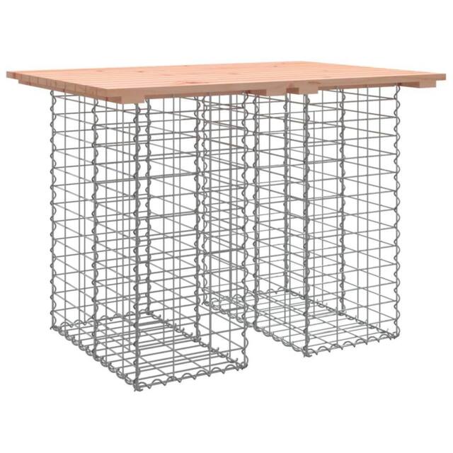 Berkfield Home Garden Bench Gabion Design 100x70x72 cm Solid Wood Douglas in Brown - Size: 100 x 70 x 72 cm - image 1