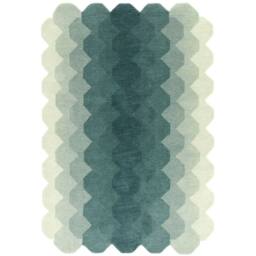 The Rug Shop UK Teal Handmade Wool Modern Abstract Easy To Clean Area Rug - Size: 160 cm x 230 cm - thumbnail 6