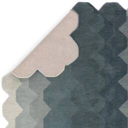 The Rug Shop UK Teal Handmade Wool Modern Abstract Easy To Clean Area Rug - Size: 160 cm x 230 cm - thumbnail 5