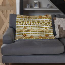 Benjamin Tate Design Ornament Of Ancient Egypt To The Frescoes Blanket in Natural - Size: 120 cm x 150 cm - thumbnail 2