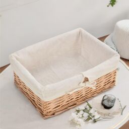 Pirlo Plush 5 Drawer Wicker Basket Storage Unit Bedroom Furniture in Brown - thumbnail 5