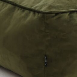 icon Kingston Classic Velvet Bean Bag Chair & Pouffe Pink Bean Bag Chair in Olive - thumbnail 6