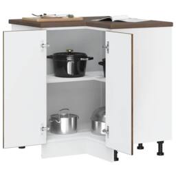 Berkfield Home Kitchen Corner Base Cabinet¬†Porto Smoked Oak Engineered Wood in Brown - thumbnail 4