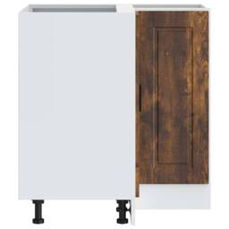 Berkfield Home Kitchen Corner Base Cabinet¬†Porto Smoked Oak Engineered Wood in Brown - thumbnail 7